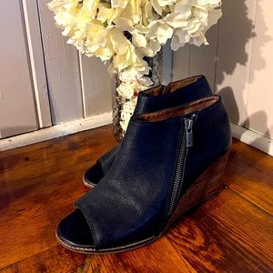 Leather Lucky Wedges